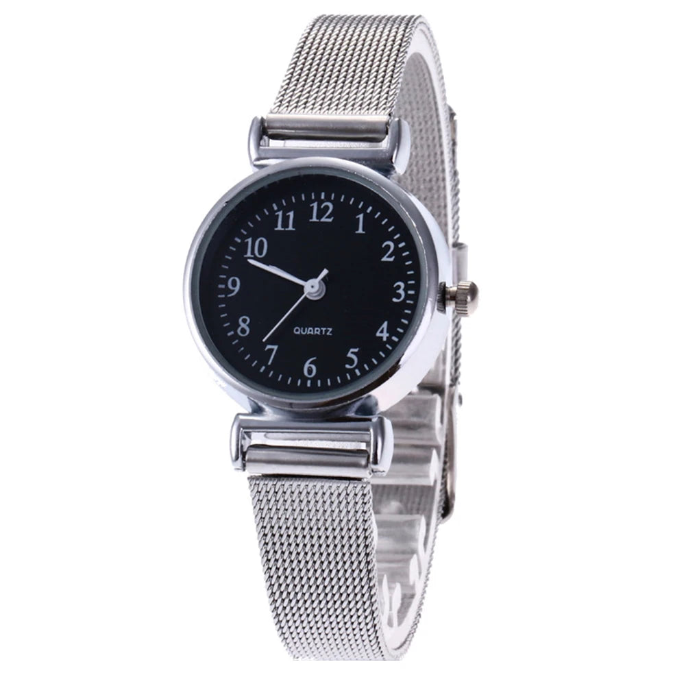 HOT SALES!!! Women'S Fashion Mesh Fine Alloy Band Rhinestone Dial Quartz Bracelet Wrist Watch Wholesale Dropshipping New Arrival