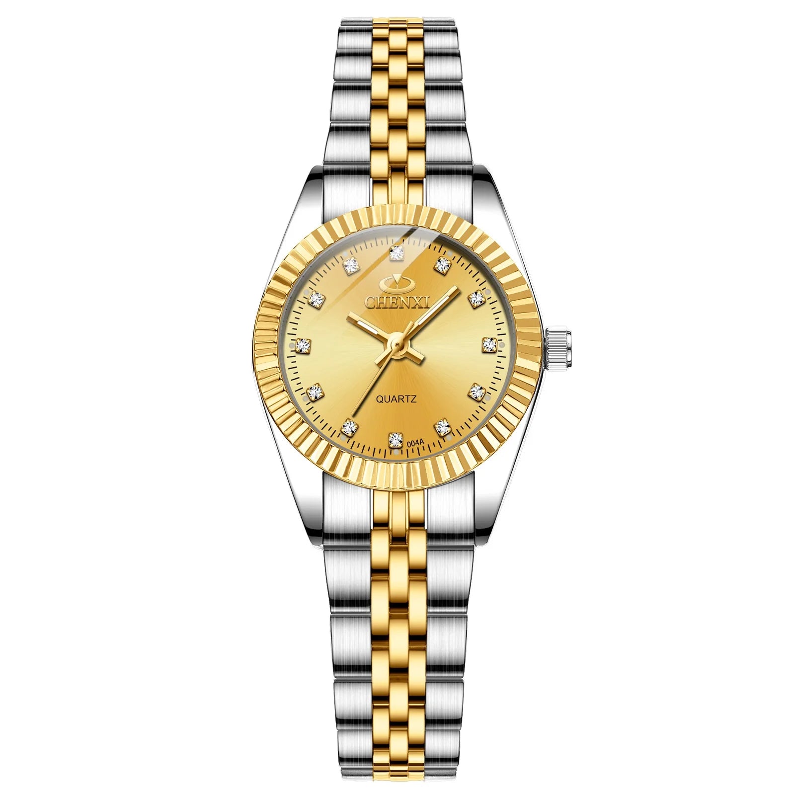 Women Golden & Silver Classic Quartz Watch Female Elegant Clock Luxury Gift Watches Ladies Waterproof Wristwatch