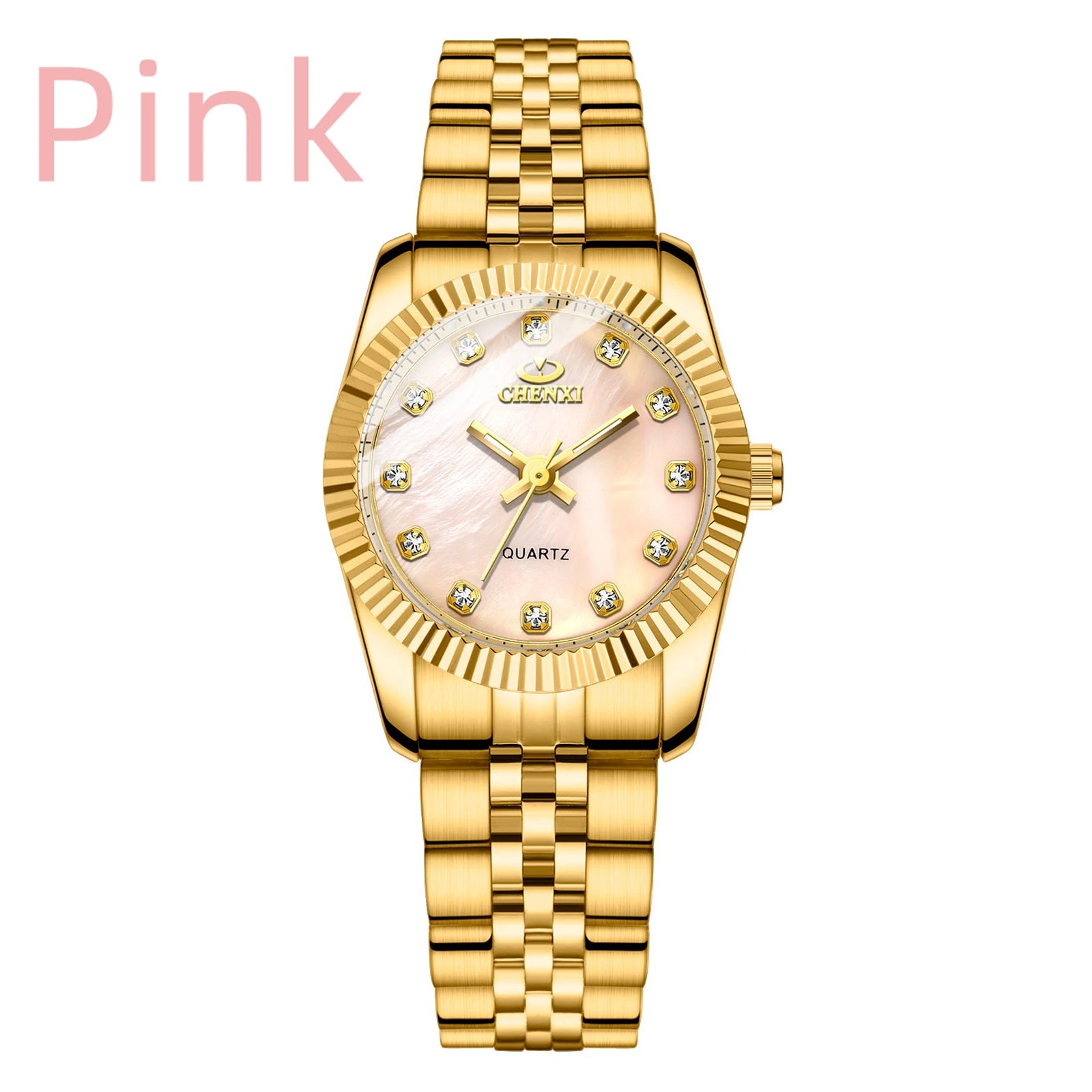 Women Golden & Silver Classic Quartz Watch Female Elegant Clock Luxury Gift Watches Ladies Waterproof Wristwatch