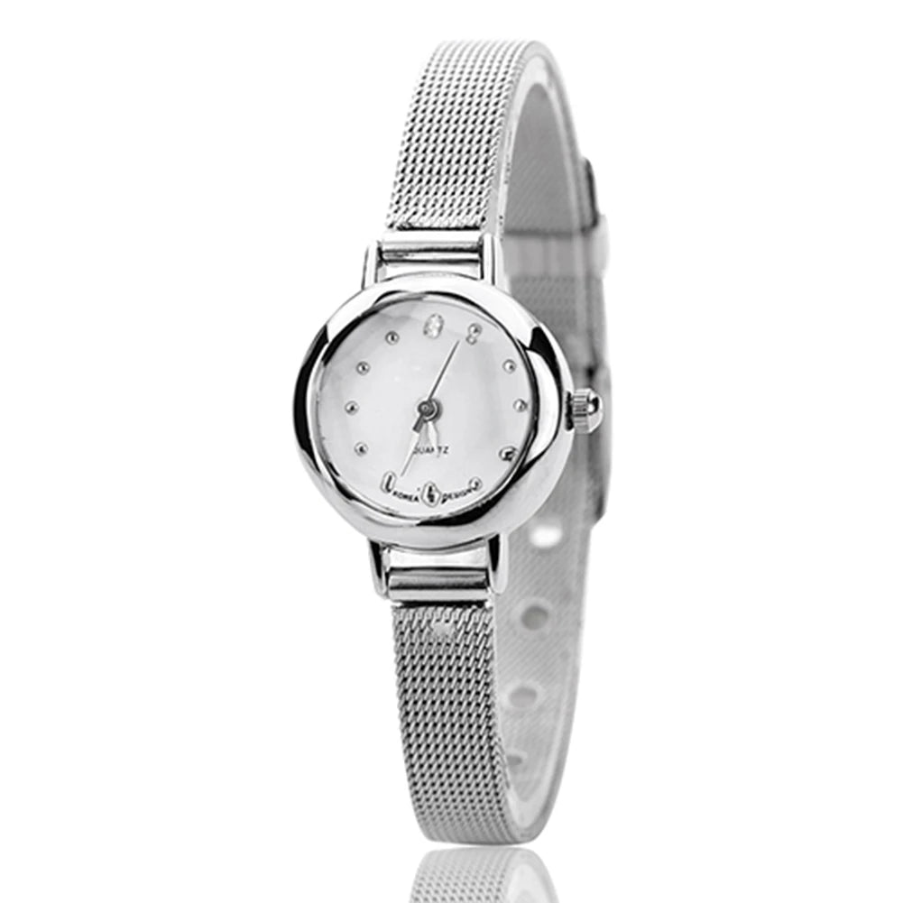 HOT SALES!!! Women'S Fashion Mesh Fine Alloy Band Rhinestone Dial Quartz Bracelet Wrist Watch Wholesale Dropshipping New Arrival
