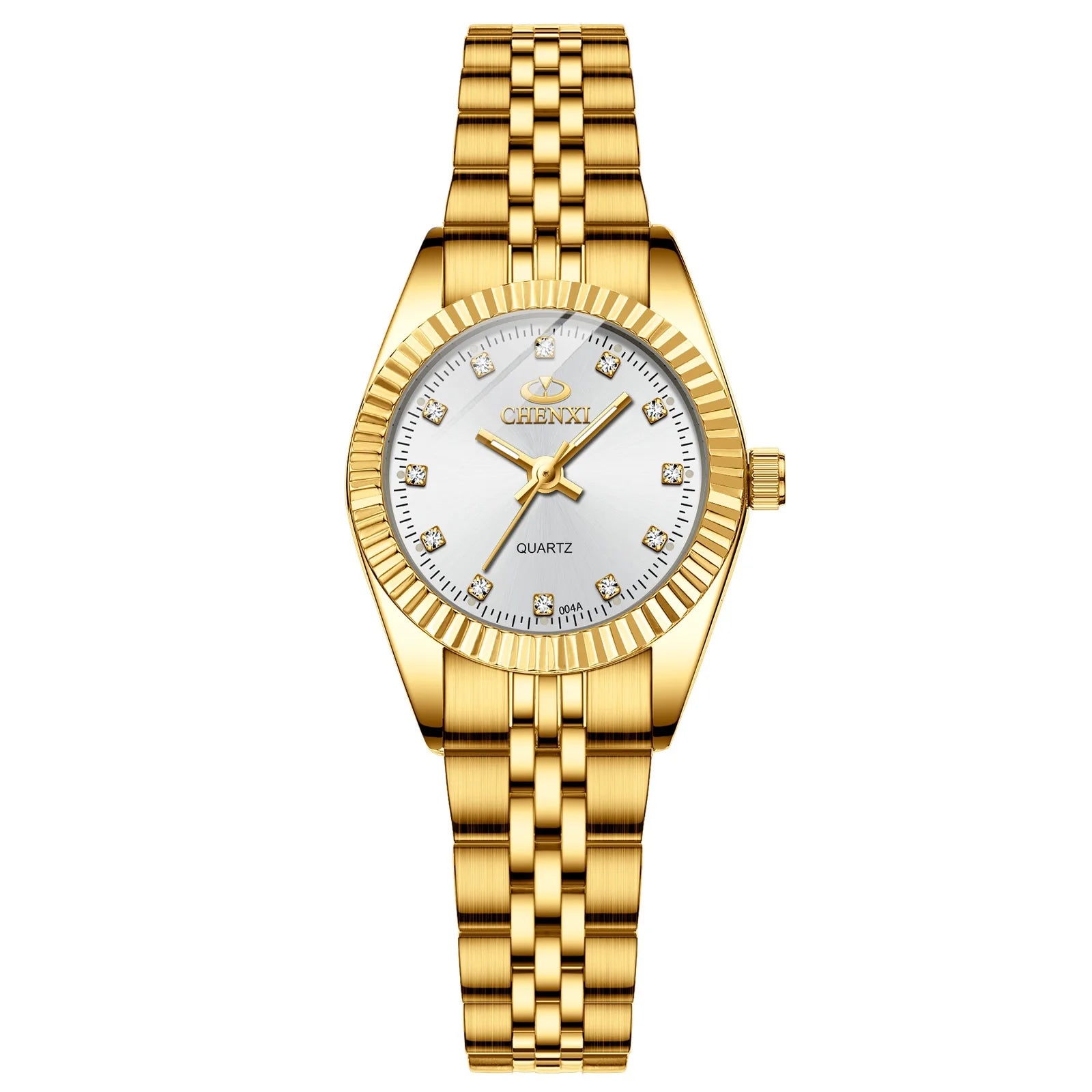 Women Golden & Silver Classic Quartz Watch Female Elegant Clock Luxury Gift Watches Ladies Waterproof Wristwatch
