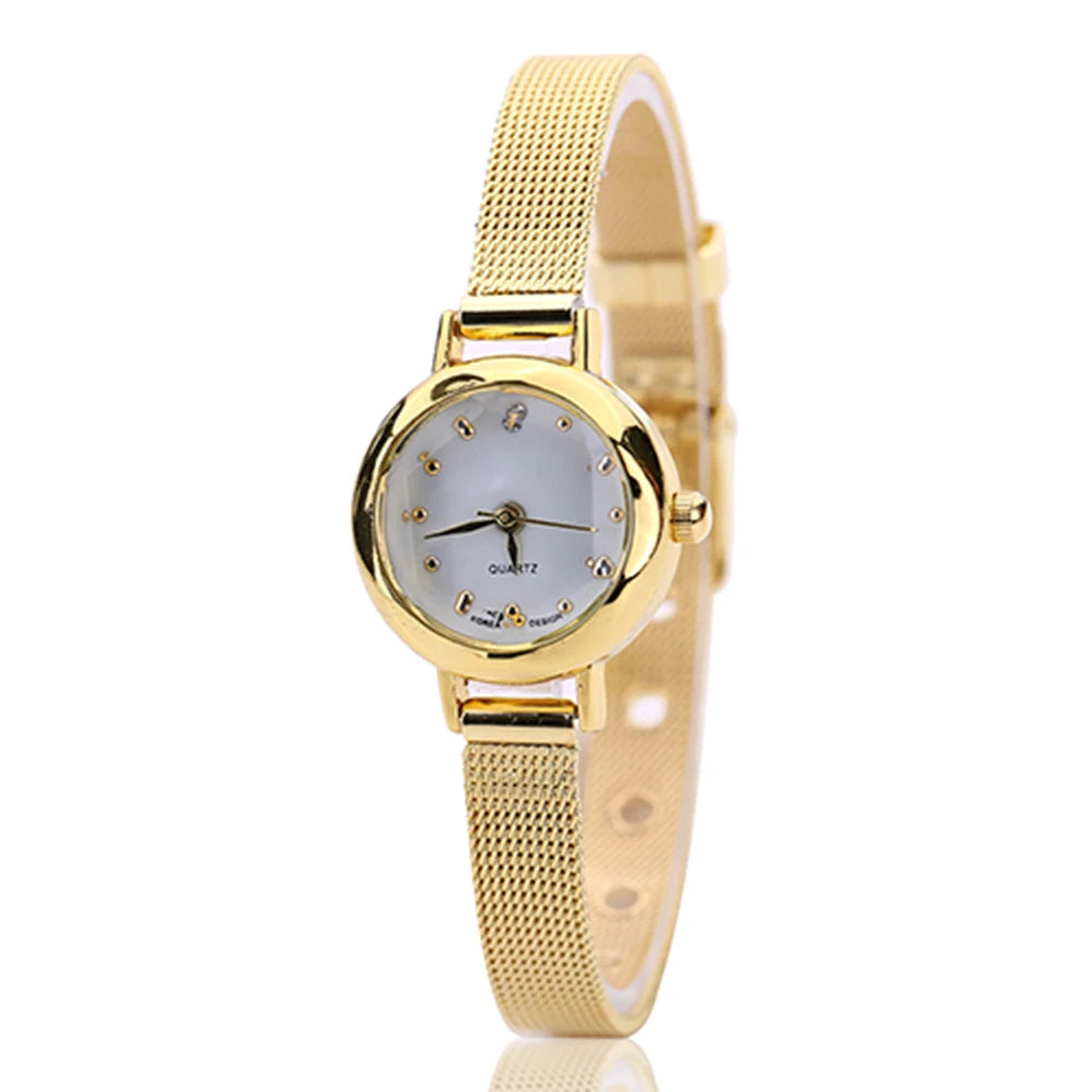 HOT SALES!!! Women'S Fashion Mesh Fine Alloy Band Rhinestone Dial Quartz Bracelet Wrist Watch Wholesale Dropshipping New Arrival